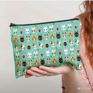 Cartoon Cat Cosmetic Zipper Bag